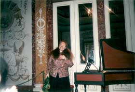 На концерте в Тосканском зале епископской резиденции. Вюрцбург, 1997