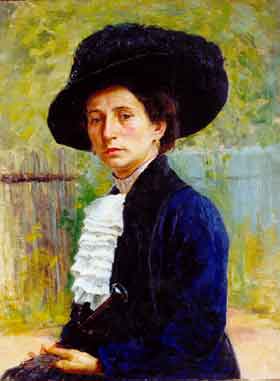 Портрет Е.Д.Беляевой. 1916